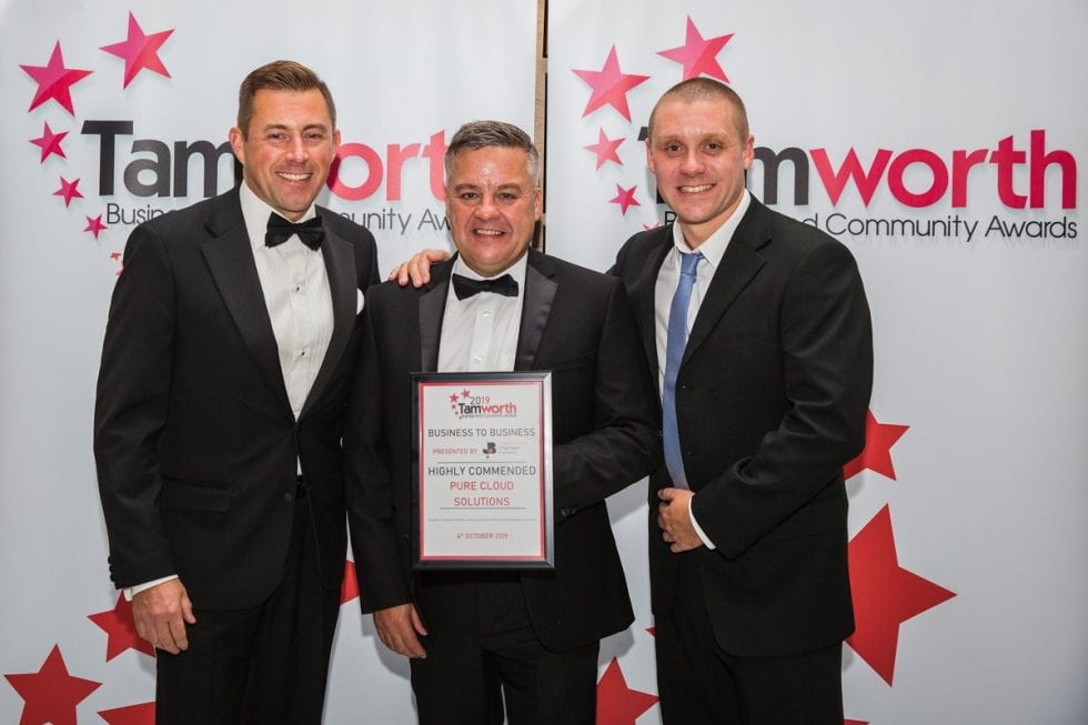 PCS Awarded Highly Commended at Tamworth Business Awards Pure Cloud